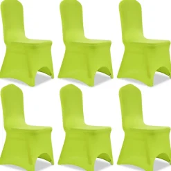 vidaXL Stoelhoes stretch antraciet 6st groen
