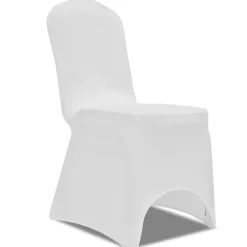 vidaXL Stoelhoes stretch 4 stuks wit