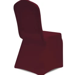 vidaXL Stoelhoezen stretch bordeauxrood 100 st