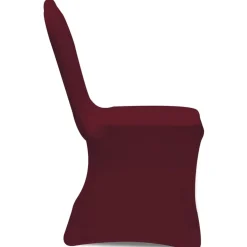 vidaXL Stoelhoezen stretch bordeauxrood 100 st