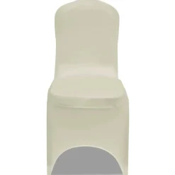vidaXL Stoelhoezen stretch crème 100 st