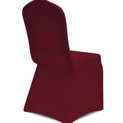vidaXL Stoelhoezen stretch 18 st bordeauxrood