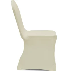 vidaXL Stoelhoezen stretch 18 st crème
