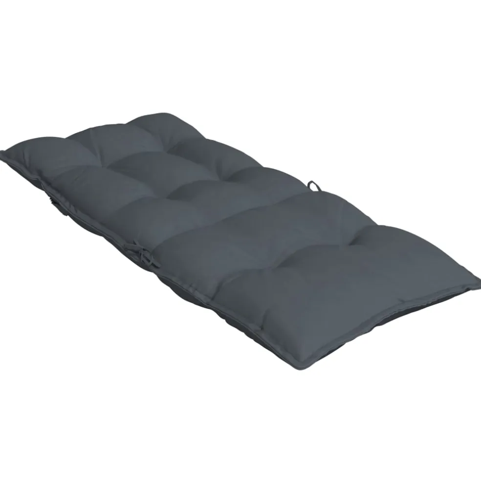 vidaXL Stoelkussens 2 st hoge rug oxford stof antracietkleurig