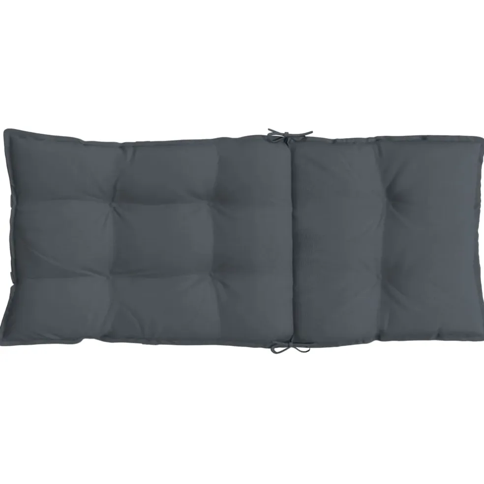 vidaXL Stoelkussens 2 st hoge rug oxford stof antracietkleurig