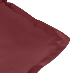 vidaXL Stoelkussens 2 st lage rug 100x50x7 cm stof gemêleerd wijnrood