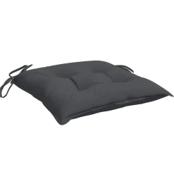 vidaXL Stoelkussens 2 st 40x40x7 cm oxford stof antracietkleurig