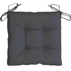 vidaXL Stoelkussens 2 st 40x40x7 cm oxford stof antracietkleurig
