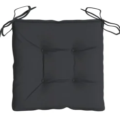 vidaXL Stoelkussens 2 st 40x40x7 cm oxford stof zwart