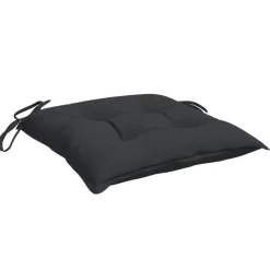 vidaXL Stoelkussens 2 st 40x40x7 cm oxford stof zwart