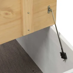 vidaXL storage box met plank Wit 78 x 78 x 45 cm Massief grenenhout