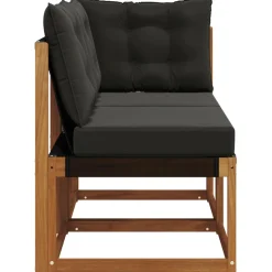vidaXL 2 st Outdoor Midden- en Hoeksalon Naturel