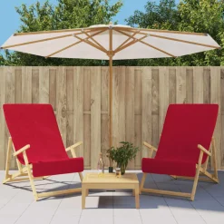 vidaXL Strandhanddoeken 2 st 400 g/m² 60x135 cm stof bordeauxrood