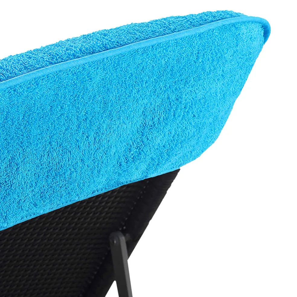 vidaXL Strandhanddoeken 2 st 400 g/m² 60x135 cm stof turquoise