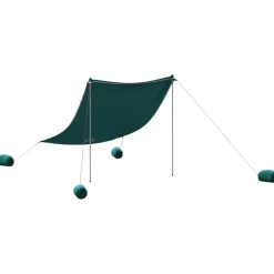 vidaXL Strandluifel met zandankers 214x236 cm groen