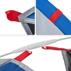 vidaXL Strandtent 2-persoons pop-up waterdicht azuurblauw