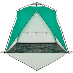 vidaXL strandtent 4-persoons waterdicht snelontgrendeling zeegroen