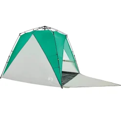 vidaXL strandtent 4-persoons waterdicht snelontgrendeling zeegroen