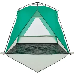 vidaXL strandtent 4-persoons waterdicht snelontgrendeling zeegroen