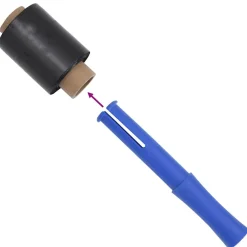 vidaXL Stretchfolies 50 stuks zwart 23 µm 10 cm x 150 m