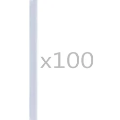 vidaXL 100 st Schuttingstrookklemmen PVC transparant