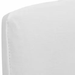 vidaXL 6 st Stoelhoezen recht stretch wit