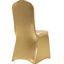 vidaXL 6 st Stoelhoezen stretch goud