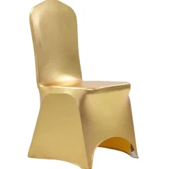 vidaXL 6 st Stoelhoezen stretch goud