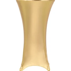 vidaXL 2 st Tafelhoezen stretch 60 cm goud