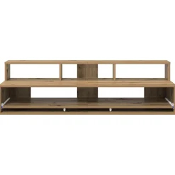 vidaXL studiobureau Artisanaal eiken 152 x 42,5 x 36 cm Bewerkt hout