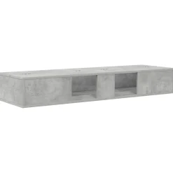 vidaXL studiobureau Betongrijs 152 x 40 x 19,5 cm Bewerkt hout