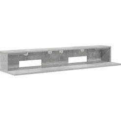 vidaXL studiobureau Betongrijs 152 x 36 x 19,5 cm Bewerkt hout