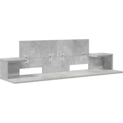 vidaXL studiobureau Betongrijs 152 x 36 x 19,5 cm Bewerkt hout