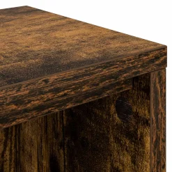 vidaXL studiobureau Gerookt eiken 152 x 36 x 19,5 cm Bewerkt hout