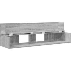 vidaXL studiobureau Grijs Sonoma 152 x 40 x 19,5 cm Bewerkt hout