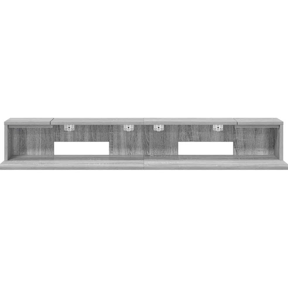 vidaXL studiobureau Grijs Sonoma 152 x 36 x 19,5 cm Bewerkt hout