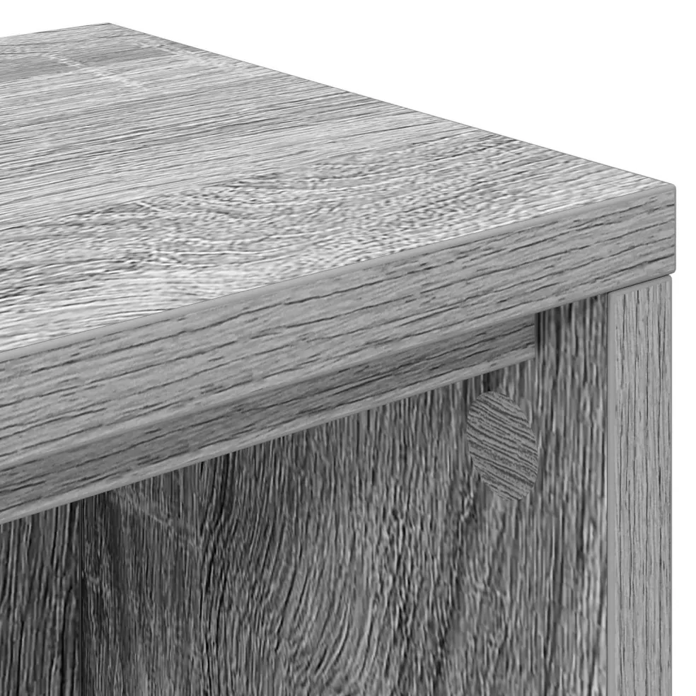 vidaXL studiobureau Grijs Sonoma 152 x 36 x 19,5 cm Bewerkt hout
