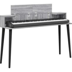 vidaXL studiobureau Grijs Sonoma 152 x 36 x 19,5 cm Bewerkt hout