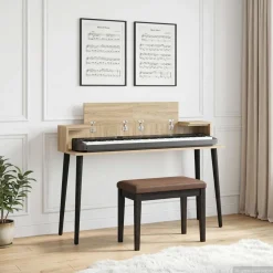 vidaXL studiobureau Sonoma Eiken 152 x 36 x 19,5 cm Bewerkt hout