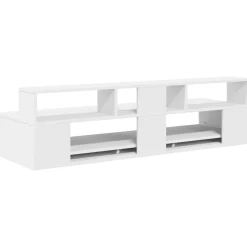 vidaXL studiobureau Wit 152 x 42,5 x 36 cm Bewerkt hout