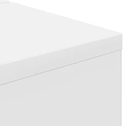vidaXL studiobureau Wit 152 x 40 x 19,5 cm Bewerkt hout