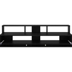 vidaXL studiobureau Zwart eiken 152 x 42,5 x 36 cm Bewerkt hout