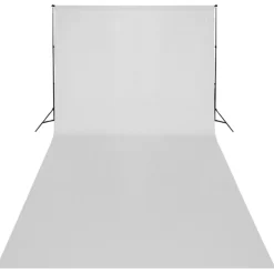 vidaXL Studioset met witte achtergrond en lampen 600x300 cm