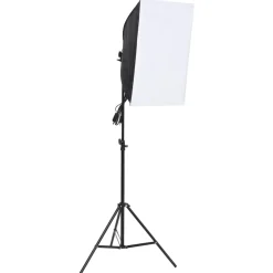 vidaXL Studioverlichtingsset met achtergronden en softboxen
