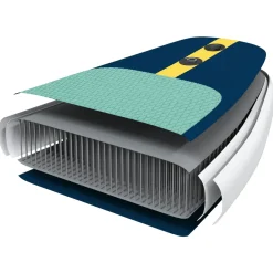 vidaXL SUP Board met zitplaats 2-in-1 APEX 305 x 76 x 15 cm Blauw