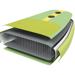 vidaXL SUP Board met zitplaats 2-in-1 POSEIDON 305 x 76 x 15 cm Groen