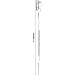 vidaXL SUP Leash 318 cm