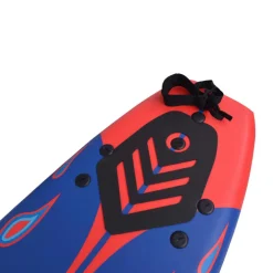 vidaXL Surfplank 170 cm blauw en rood