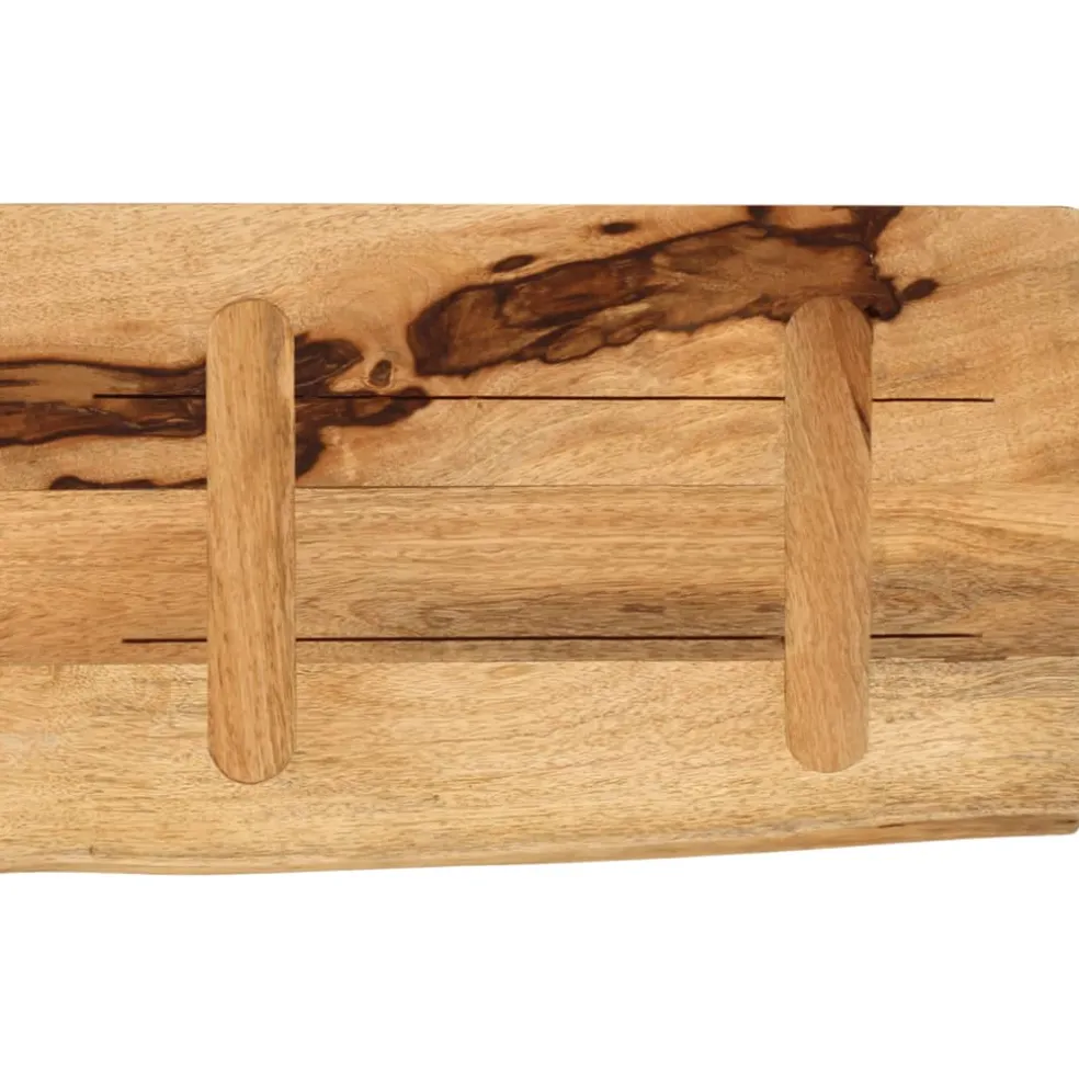vidaXL Tafelblad met natuurlijke rand 40x20x2,5 cm massief mangohout