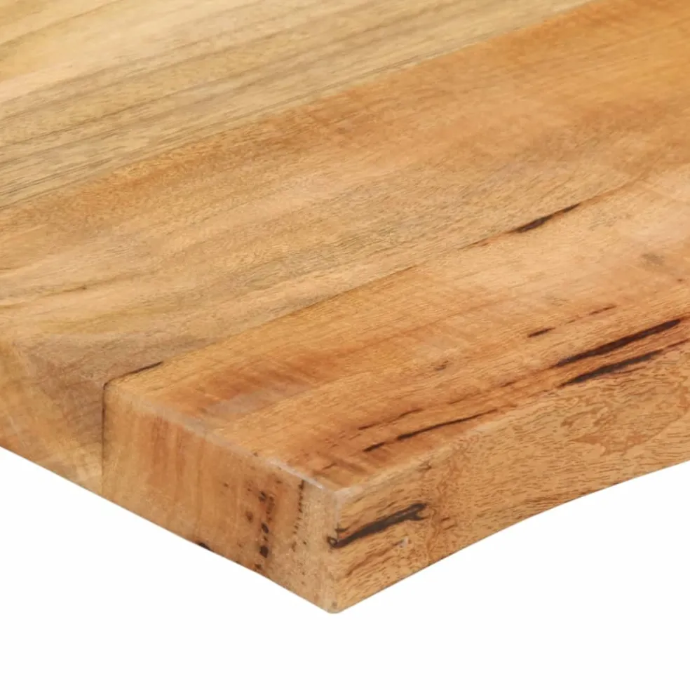 vidaXL Tafelblad met natuurlijke rand 40x40x3,8 cm massief mangohout